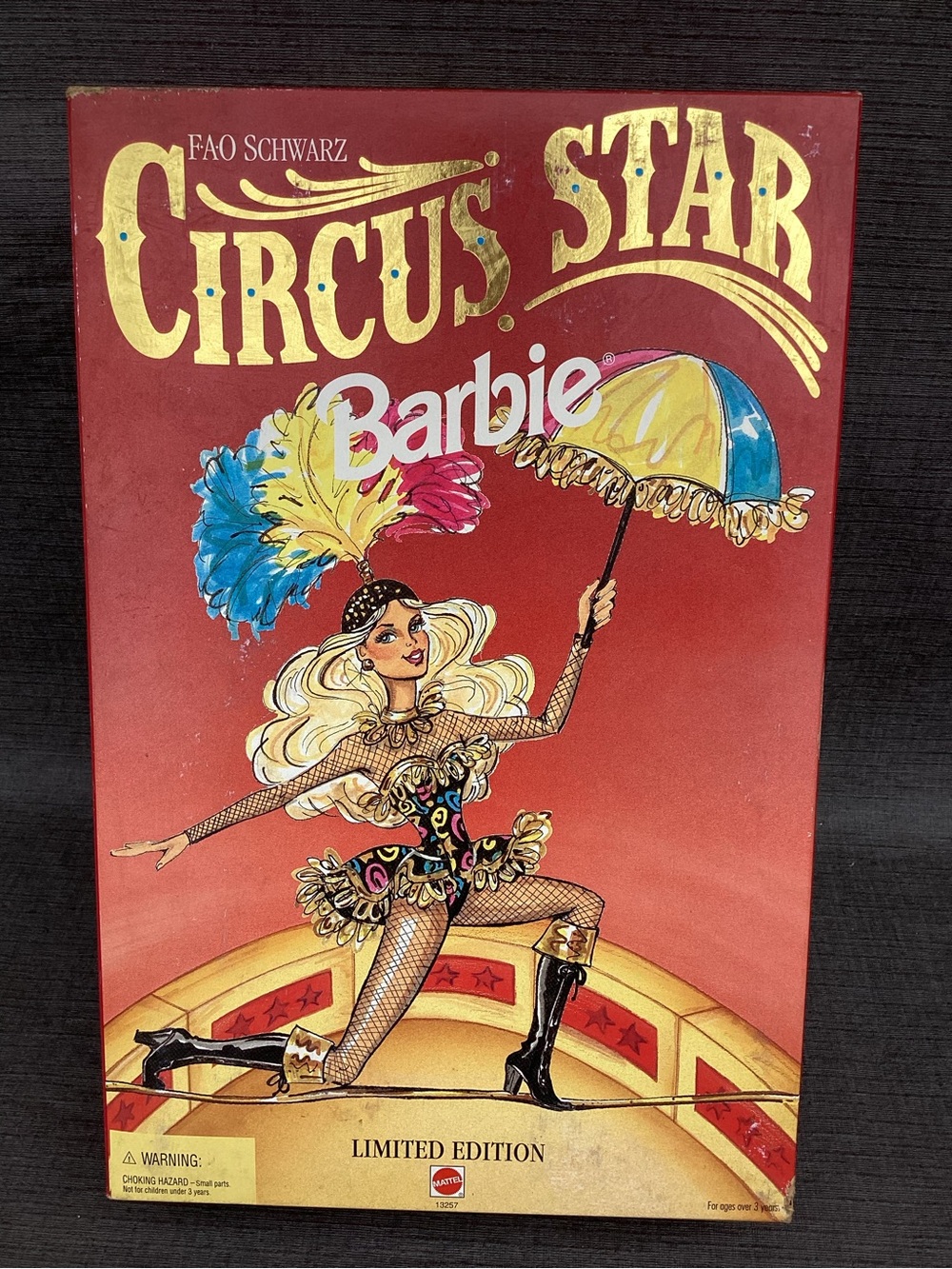 FAO Schwarz Circus Star Barbie - Red with Multicolor Accents